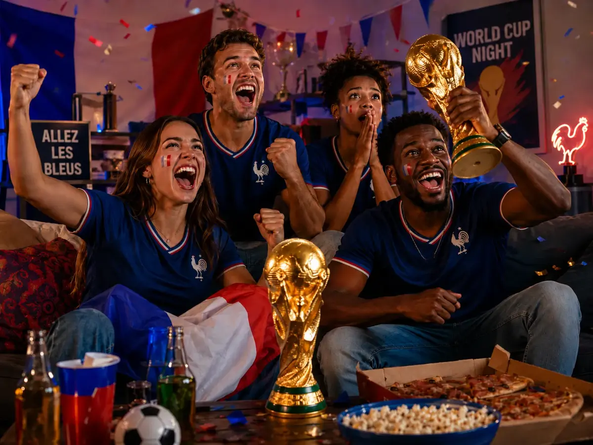 Supporters preparant Coupe du Monde IPTV avant le tournoi 2026