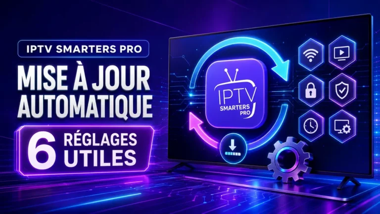 IPTV Smarters Pro mise à jour automatique avec 6 réglages utiles