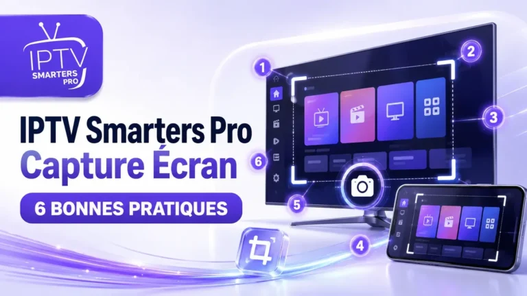 IPTV Smarters Pro Capture Écran : 6 bonnes pratiques