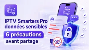IPTV Smarters Pro données sensibles avec 6 précautions de sécurité avant partage
