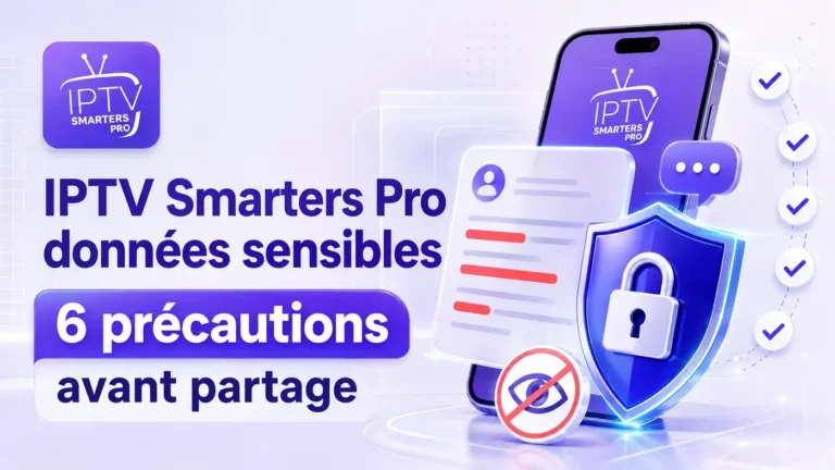 IPTV Smarters Pro données sensibles avec 6 précautions de sécurité avant partage