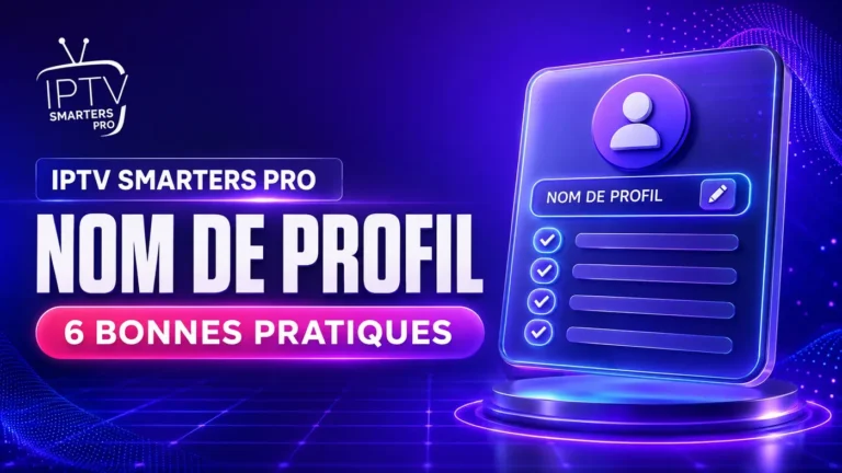 IPTV Smarters Pro nom de profil : 6 bonnes pratiques
