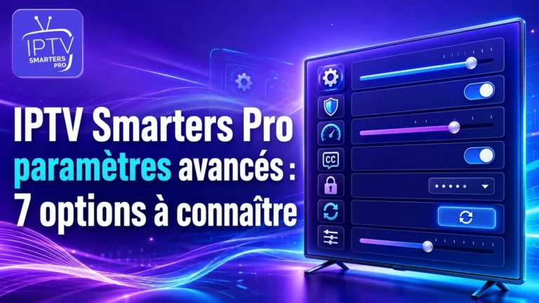 IPTV Smarters Pro paramètres avancés avec 7 options à connaître