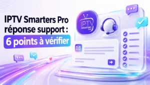 IPTV Smarters Pro réponse support avec 6 points essentiels à vérifier