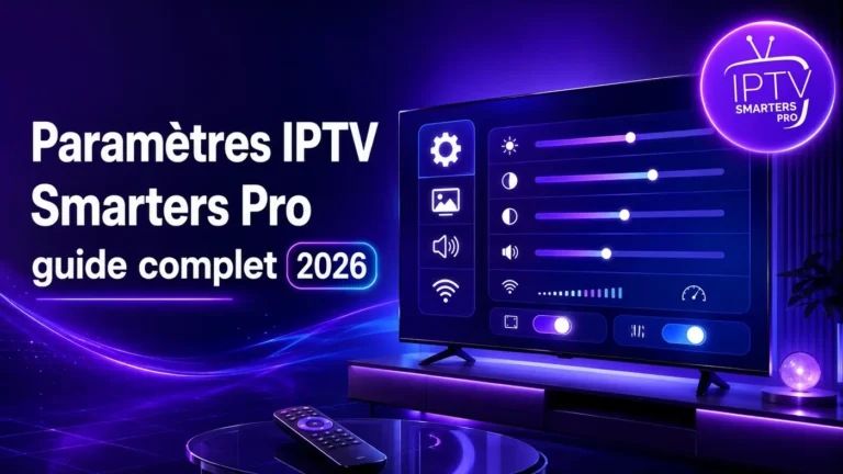 Paramètres IPTV Smarters Pro : guide complet 2026