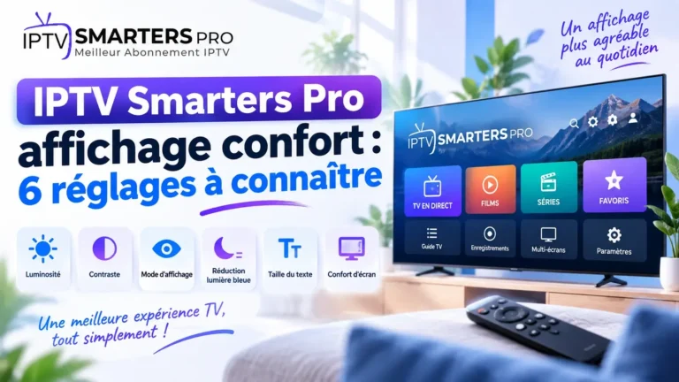 IPTV Smarters Pro affichage confort : 6 réglages à connaître