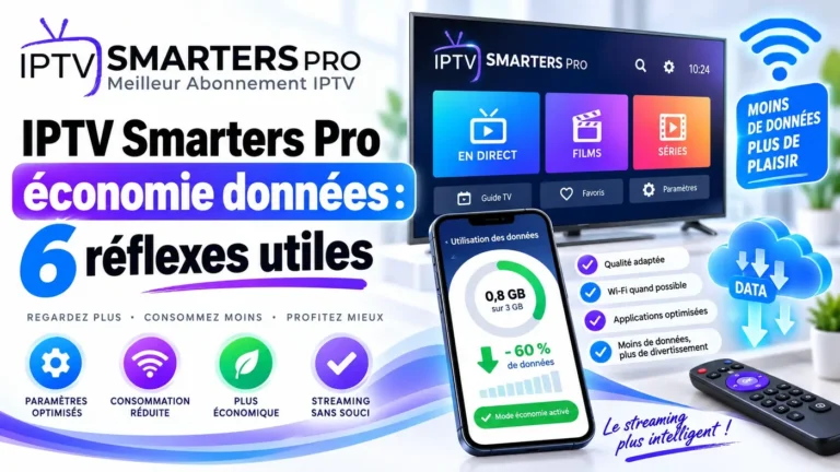 IPTV Smarters Pro économie données : 6 réflexes utiles