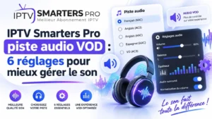 IPTV Smarters Pro piste audio VOD avec réglages pour mieux gérer le son