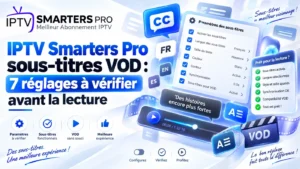 IPTV Smarters Pro sous-titres VOD – 7 réglages à vérifier avant la lecture